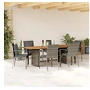 Image de 7-delige Tuinset met kussens poly rattan grijs3213500