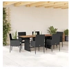 Image de 7-delige Tuinset met kussens poly rattan zwart3213510