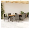 Image de 7-delige Tuinset met kussens poly rattan grijs3213512