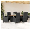 Image de Ensemble à Manger de Jardin avec Coussins 7pcs, Table et Chaise de Terrasse, Meubles de Patio, Mobilier d'Extérieur, 3213514