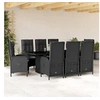 Image de Ensemble à Manger de Jardin avec Coussins 9 pcs, Table et Chaise de Terrasse, Meubles de Patio, Mobilier d'Extérieur, 3213525