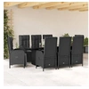 Image de Ensemble à Manger de Jardin avec Coussins 9 pcs, Table et Chaise de Terrasse, Meubles de Patio, Mobilier d'Extérieur, 3213531