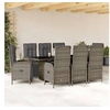 Image de Ensemble à Manger de Jardin avec Coussins 9 pcs, Table et Chaise de Terrasse, Meubles de Patio, Mobilier d'Extérieur, 3213533