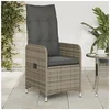 Image de Chaises inclinables de jardin lot de 2 et coussins gris rotin, fauteuil de jardin inclinable, fauteuil inclinable de 365687