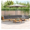 Image de Salon palette de jardin avec coussins 5pcs bois d'acacia massif 3209512