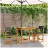 Image de Ensemble de balcon avec coussins 3 pcs bois massif d'acacia, ensemble de meubles de jardin, ensemble de meubles de 365856