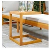 Image de vidaXL Table en forme de C 42x40x50 cm bois massif d'acacia, table d'appoint en forme de C, table basse en forme de 365857