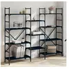 Image de Bibliothèque noir 160x28,5x136,5 cm bois d'ingénierie 838873