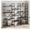 Image de Bibliothèque chêne marron 160x28,5x136,5 cm bois d'ingénierie 838877