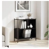 Image de Bibliothèque noir 72x28x77,5 cm bois d'ingénierie 838878