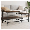 Image de Tables basses gigognes 2 pcs chêne marron bois d'ingénierie 838922
