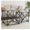 Image de Tables basses gigognes 2 pcs chêne sonoma bois d'ingénierie838944