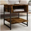 Image de Table basse chêne fumé 40x40x45 cm bois d ingénierie