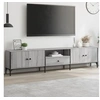 Image de Meuble TV à tiroir sonoma gris 200x25x44 cm bois d ingénierie