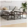 Image de Table basse chêne marron 121x121x40 cm bois d'ingénierie 839072