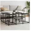 Image de Table basse noir 91x91x40 cm bois d'ingénierie 839073