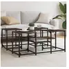 Image de Table basse chêne marron 91x91x40 cm bois d'ingénierie 839077