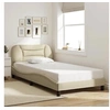 Image de Cadre de Lit sans Matelas Hvar, Lit Rembourré, Sommier à Lattes, Lit Simple, Lit Adulte de Chambre à Coucher 3207756