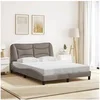 Image de Bedframe zonder matras stof taupe 140x200 cm3207776