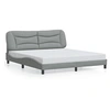 Image de Bedframe zonder matras stof lichtgrijs 180x200 cm3207786