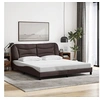 Image de Bedframe zonder matras stof donkerbruin 180x200 cm3207789
