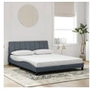 Image de Cadre de Lit sans Matelas Hanko, Lit Rembourré, Sommier à Lattes, Lit Double, Lit Adulte de Chambre à Coucher 3207856