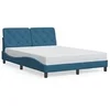 Image de Bedframe met hoofdeinde fluweel blauw 140x200 cm3207927