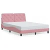 Image de Bedframe met hoofdeinde fluweel roze 140x200 cm3207928