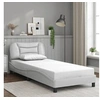 Image de Cadre de Lit sans Matelas Hvar, Lit Rembourré, Sommier à Lattes, Lit Simple, Lit Adulte de Chambre à Coucher 3207961