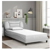 Image de Cadre de Lit sans Matelas Hvar, Lit Rembourré, Sommier à Lattes, Lit Simple, Lit Adulte de Chambre à Coucher 3207982