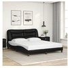 Image de Cadre de Lit sans Matelas Hvar, Lit Rembourré, Sommier à Lattes, Lit Double, Lit Adulte de Chambre à Coucher 3208009