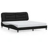Image de Bedframe met hoofdbord kunstleer zwart 180x200 cm3208016
