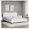 Image de Bedframe met hoofdbord kunstleer wit 180x200 cm3208017