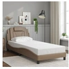Image de Bedframe met hoofdbord kunstleer cappucinnokleurig 80x200 cm3208058