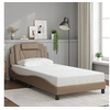 Image de Bedframe met hoofdbord kunstleer cappuccinokleurig 100x200 cm3208079