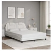 Image de Bedframe met hoofdbord kunstleer wit 120x200 cm3208083