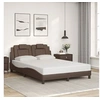 Image de Bedframe met hoofdbord kunstleer bruin 120x200 cm3208084