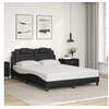 Image de Cadre de lit sans matelas noir 140x200 cm similicuir