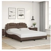 Image de Bedframe met hoofdbord kunstleer bruin 160x200 cm3208105