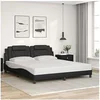 Image de Bedframe met hoofdbord kunstleer zwart 180x200 cm3208110
