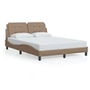 Image de Bedframe met hoofdbord kunstleer cappuccinokleurig 140x200 cm3208188