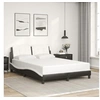 Image de Cadre de Lit sans Matelas Zadar, Lit Rembourré, Lit Double, Lit Adulte de Chambre à Coucher Intérieur, Noir et Blanc 3208189
