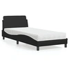 Image de Bed met matras kunstleer zwart 80x200 cm3208297