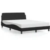 Image de Lit avec matelas noir 120x200 cm similicuir 3208377