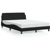 Image de Bed met matras stof zwart 140x190 cm3208386
