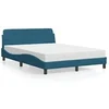 Image de Bed met matras fluweel blauw 140x190 cm3208395