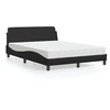 Image de Lit avec matelas noir 140x190 cm similicuir 3208397