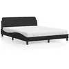 Image de Bed met matras kunstleer zwart 160x200 cm3208437