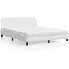 Image de Lit avec matelas blanc 160x200 cm similicuir 3208438