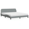 Image de Bed met matras stof lichtgrijs 180x200 cm3208444